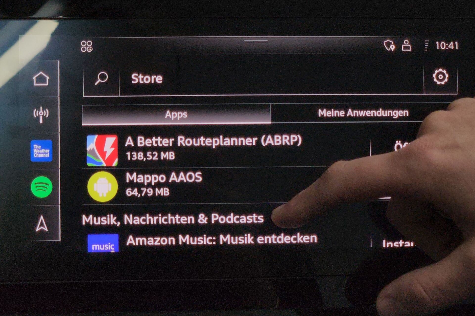 Obchod s aplikacemi Audi