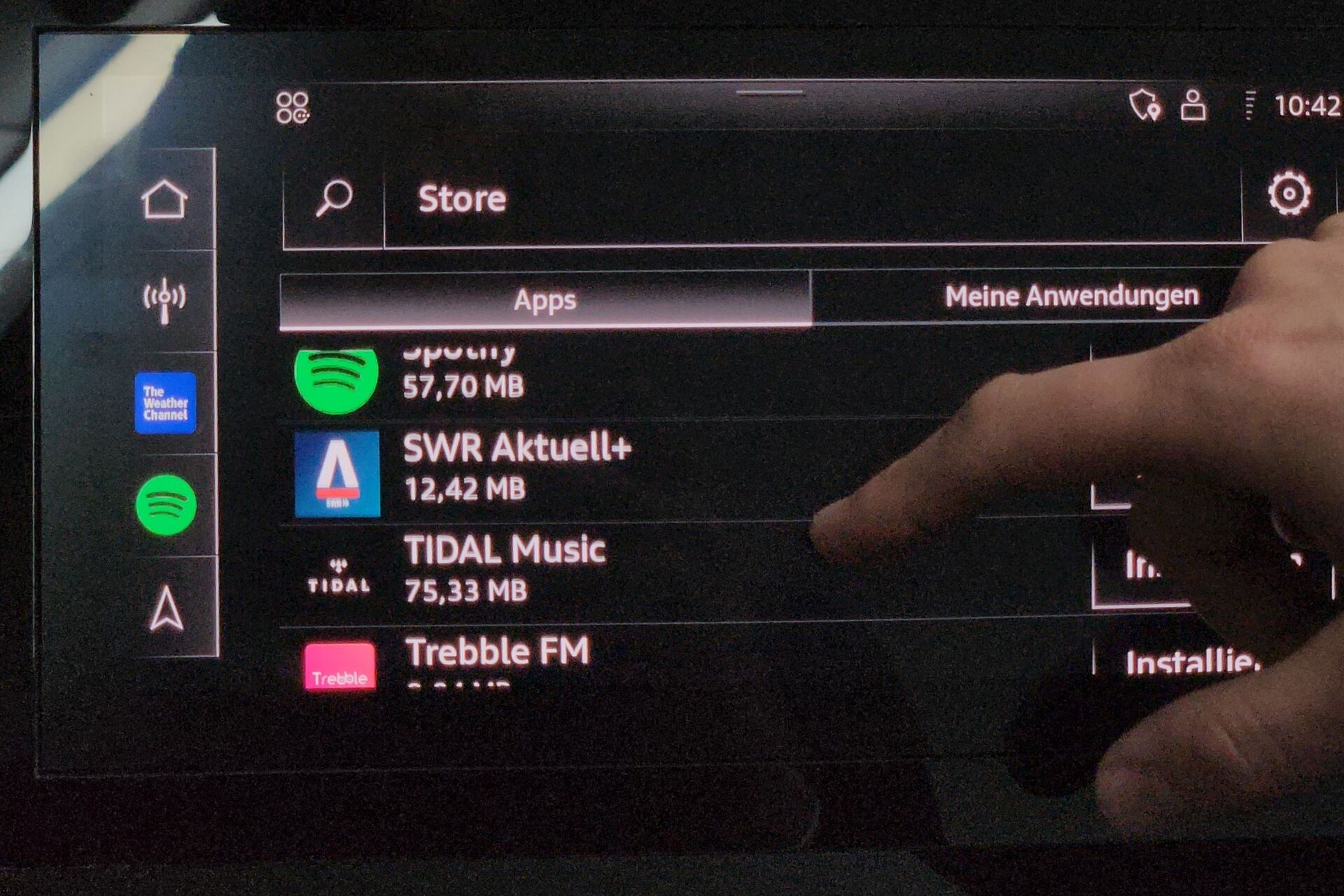 Obchod s aplikacemi Audi