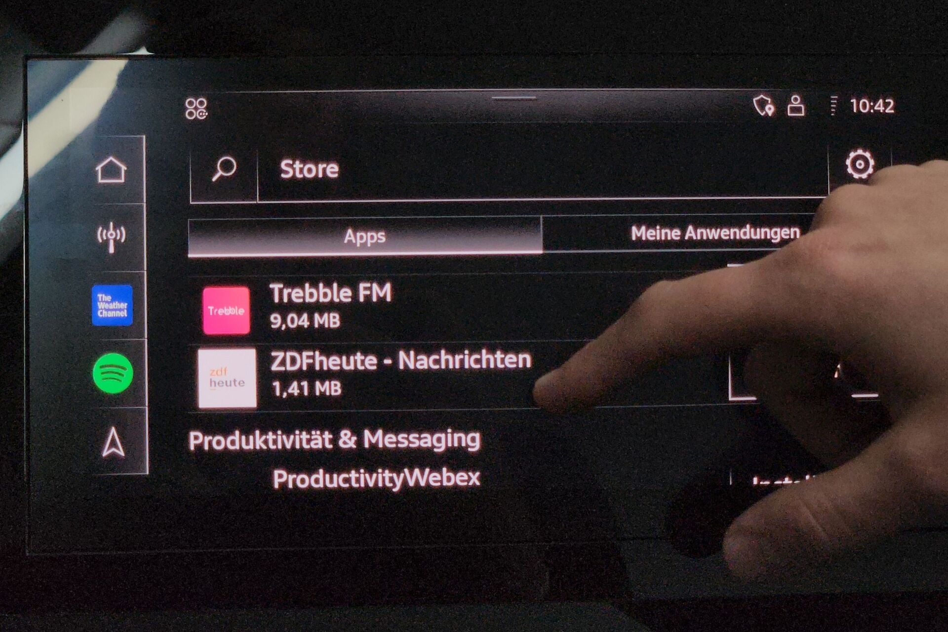 Obchod s aplikacemi Audi