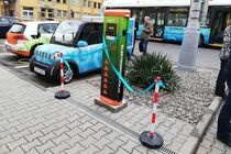 Otevření nové nabíjecí stanice ČEZ Husinec