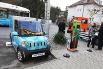 Otevření nové nabíjecí stanice ČEZ Husinec