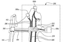 Patentový nákres nové architektury elektroinstalace Tesly