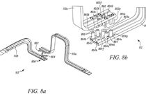 Patentový nákres nové architektury elektroinstalace Tesly