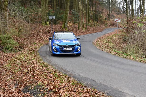 Peuegot E-208 EcoRallye Železné Hory 2025