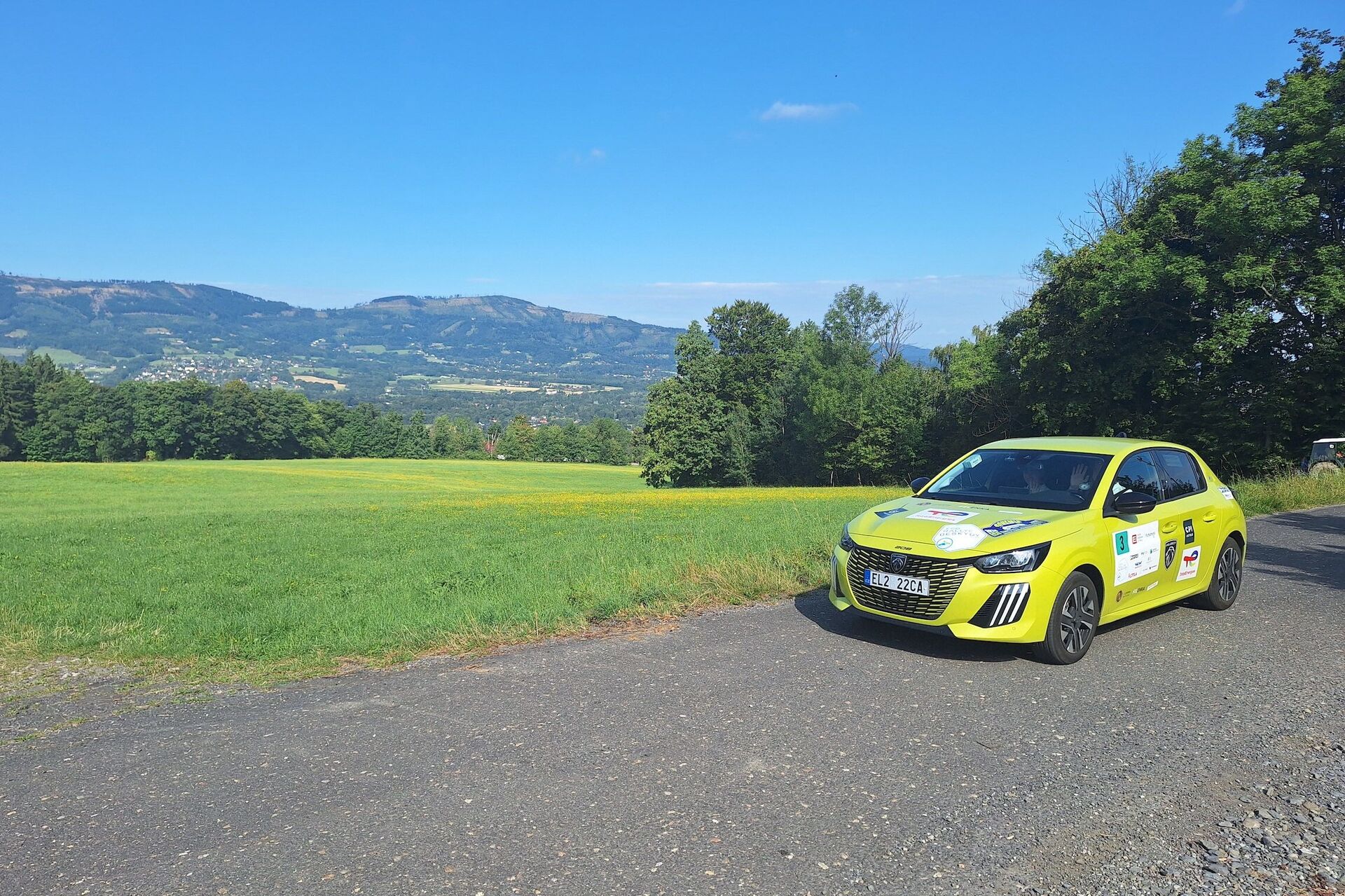 Peugeot e-208 na Eco Rally Beskydy 2024