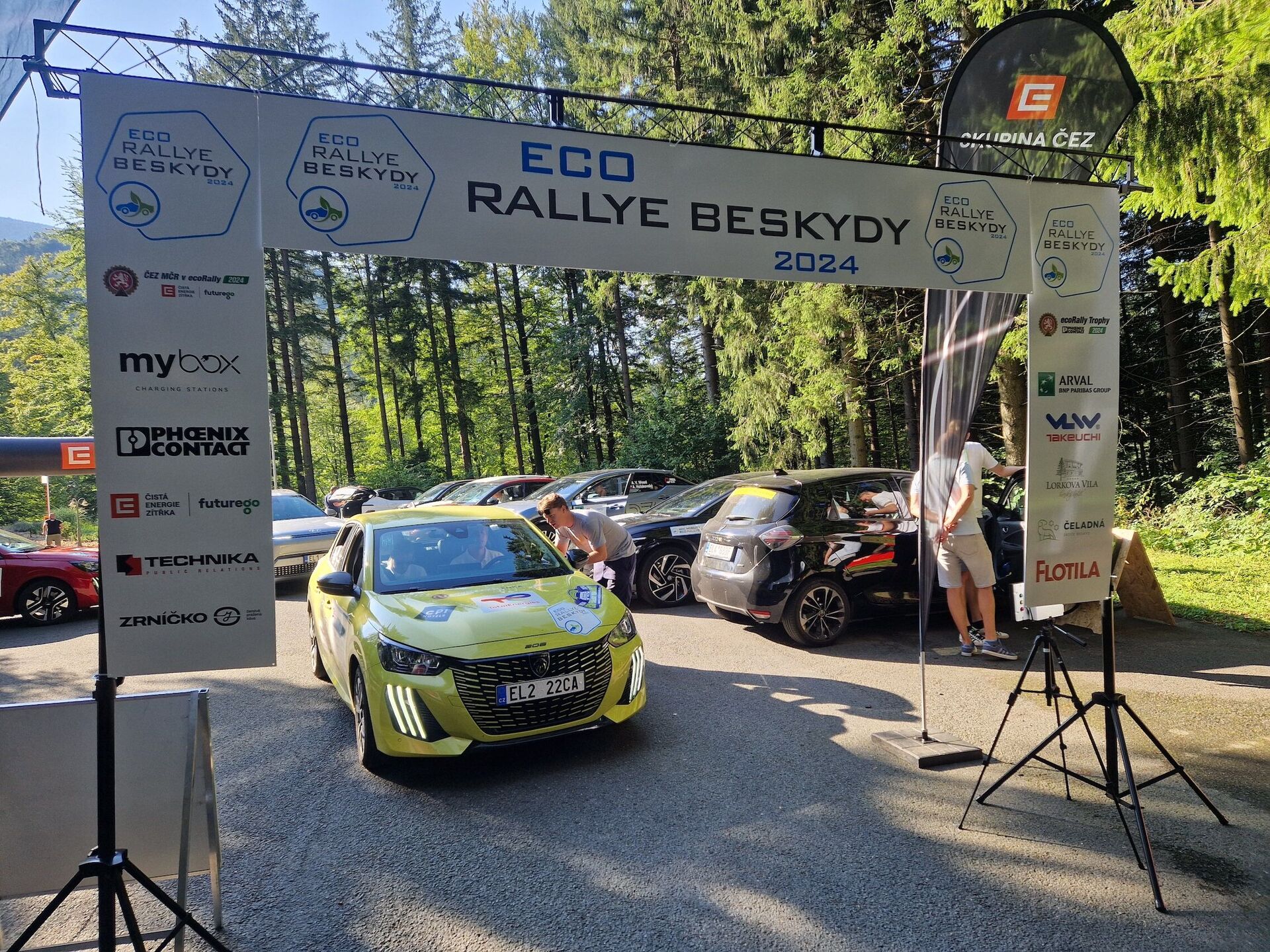 Peugeot e-208 na Eco Rally Beskydy 2024