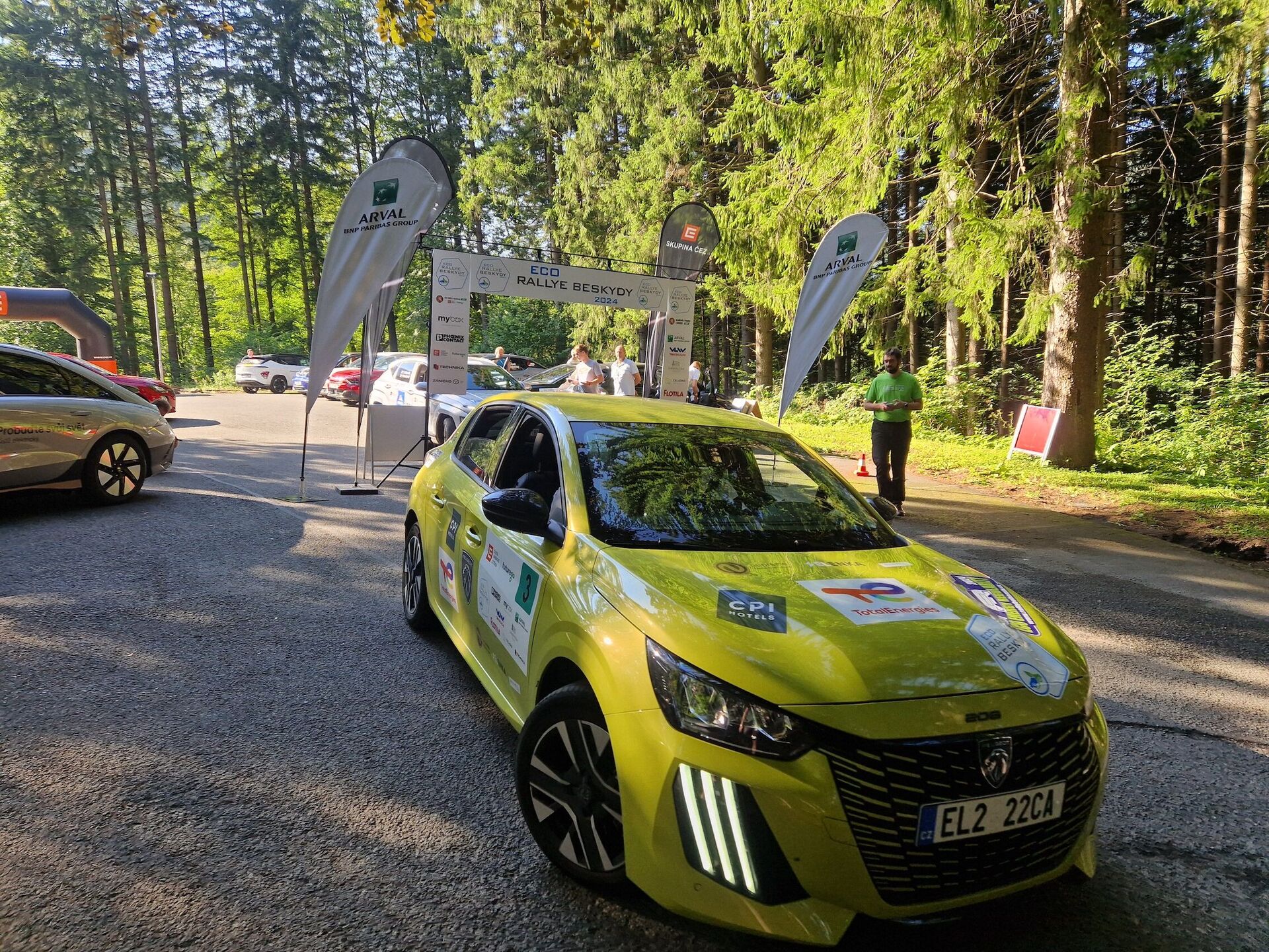 Peugeot e-208 na Eco Rally Beskydy 2024