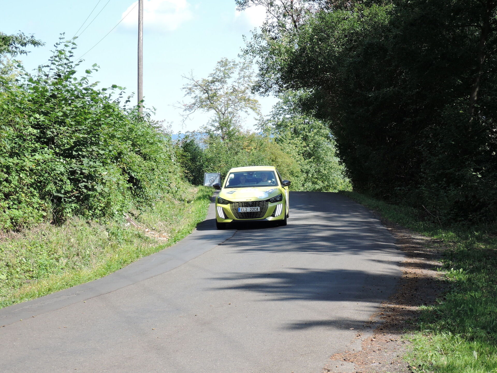 Peugeot e-208 na Eco Rally Beskydy 2024