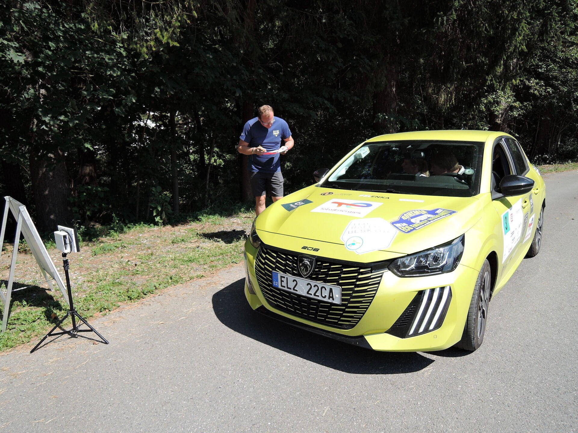 Peugeot e-208 na Eco Rally Beskydy 2024