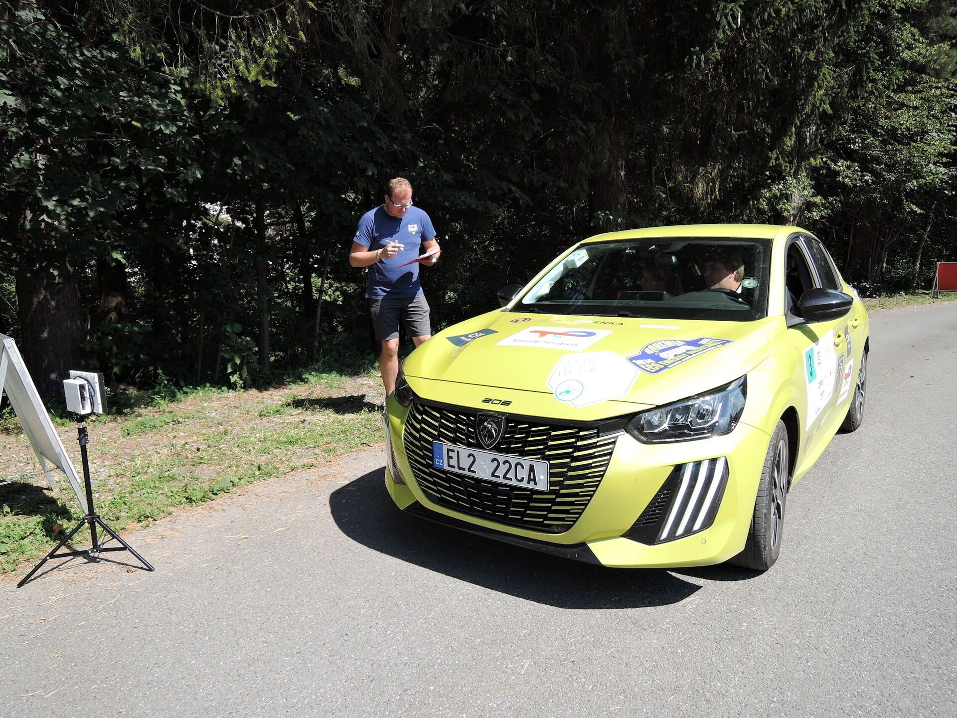 Peugeot e-208 na Eco Rally Beskydy 2024