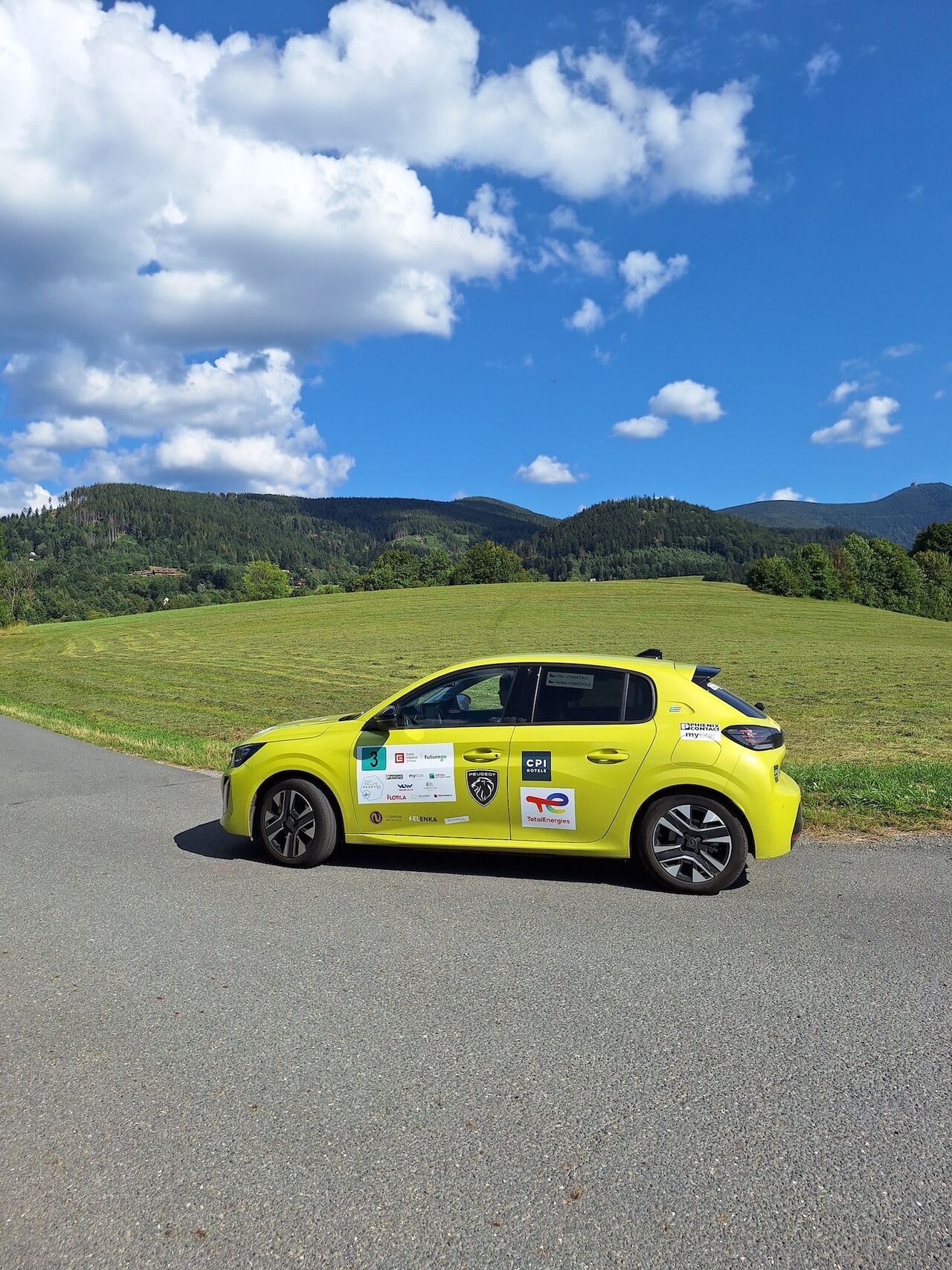 Peugeot e-208 na Eco Rally Beskydy 2024