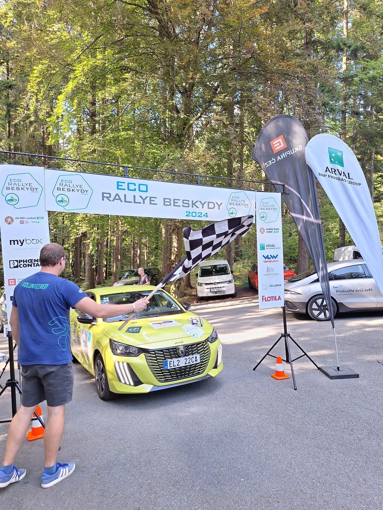 Peugeot e-208 na Eco Rally Beskydy 2024