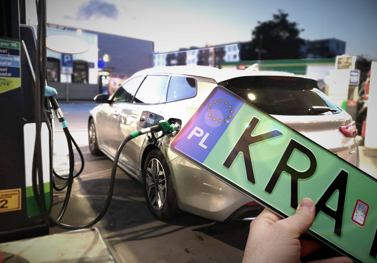 Polská zelená registrační značka