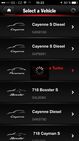 Porsche Panamera aplikace iOS
