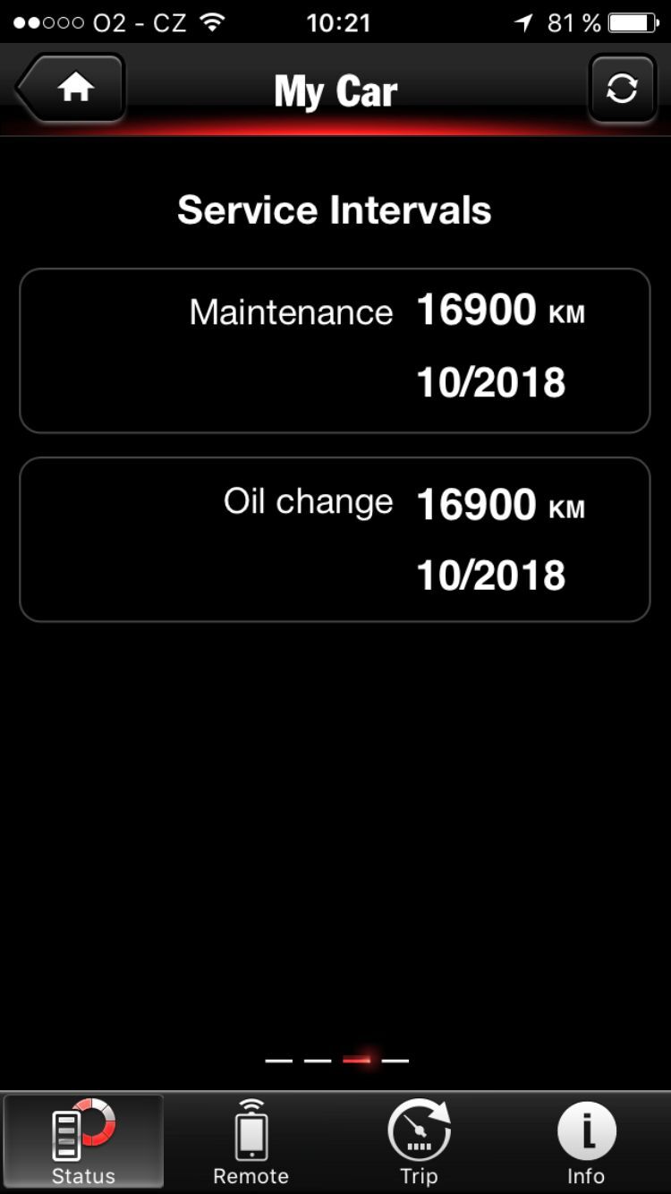 Porsche Panamera aplikace iOS