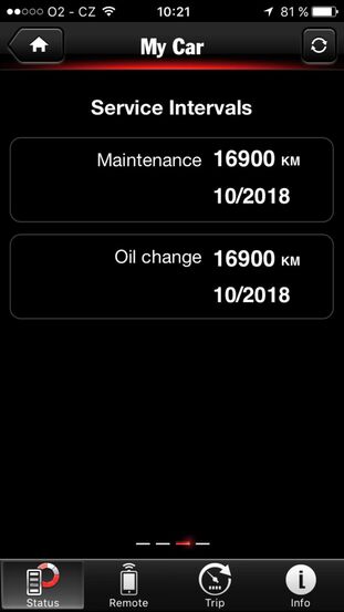 Porsche Panamera aplikace iOS