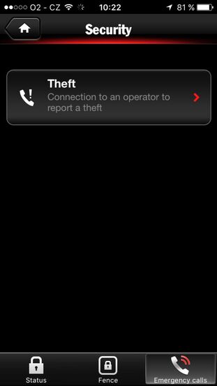 Porsche Panamera aplikace iOS