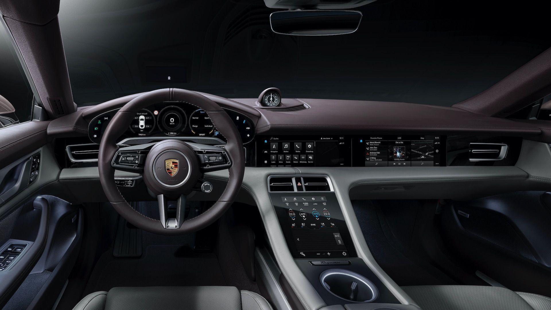 Porsche Taycan - interiér