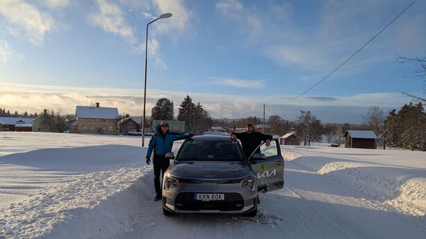 Posádka Petr Timura – Martin Hrubý s vozem Kia Niro EV