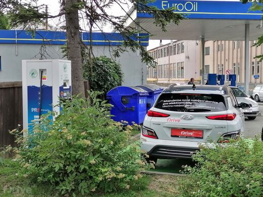 PRE, Bílovec, Opavská ul., čerpací stanice EuroOil
