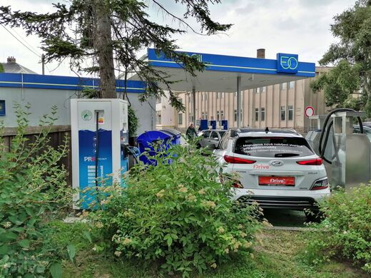 PRE, Bílovec, Opavská ul., čerpací stanice EuroOil