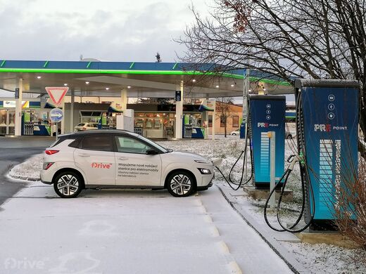 PRE, Český Krumlov, Budějovická ul., čerpací stanice OMV