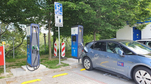 PRE, dálnice D13, směr Karlovy Vary, Chrastava, čerpací stanice EuroOil