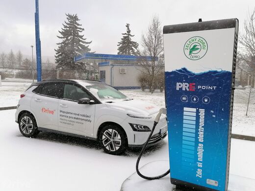 PRE, dálnice D4, 19. km směr Praha, odpočívka Mníšek pod Brdy, čs EuroOil
