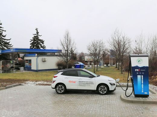 PRE, dálnice D4, 19. km směr Praha, odpočívka Mníšek pod Brdy, čs EuroOil