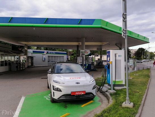 PRE, Havlíčkův Brod, Humpolecká ul., čerpací stanice OMV,