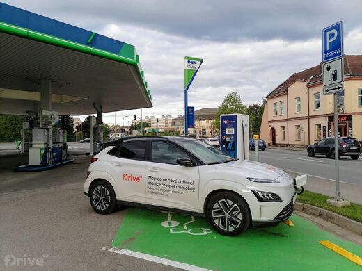 PRE, Havlíčkův Brod, Humpolecká ul., čerpací stanice OMV,