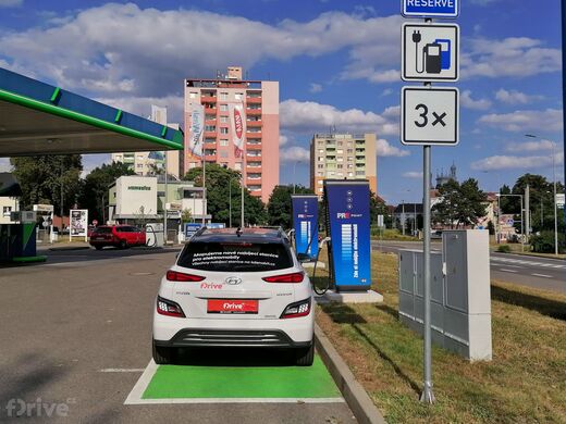 PRE, Hodonín, Velkomoravská ul., čerpací stanice OMV