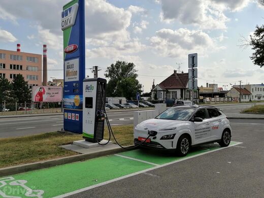 PRE, Hodonín, Velkomoravská ul., čerpací stanice OMV