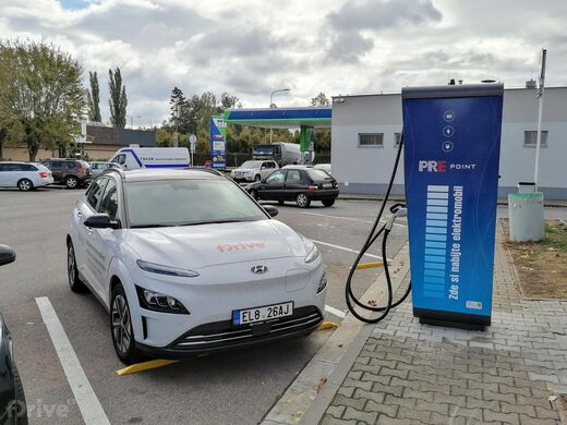 PRE, Hradec Králové, Pilnáčkova ul., čerpací stanice OMV