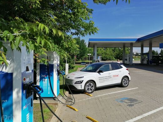 PRE, Jičín, obchvat silnice č.35, čerpací stanice EuroOil