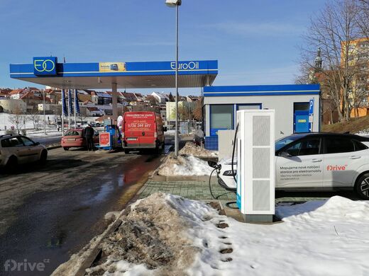 PRE, Kadaň, Rokelská ul., čerpací stanice EuroOil