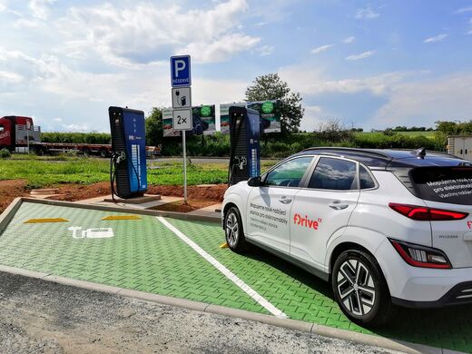PRE, Kolešov - silnice č.6 směr Karlovy Vary, čerpací stanice OMV