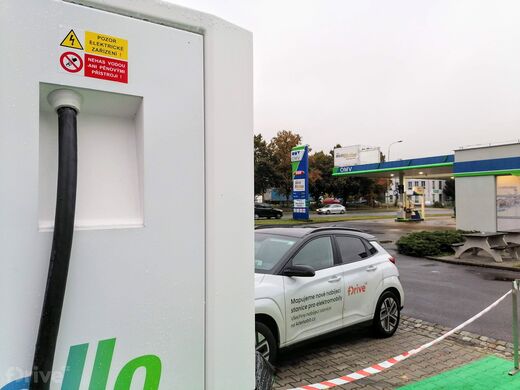 PRE, Mariánské Lázně, Plzeňská třída, čerpací stanice OMV