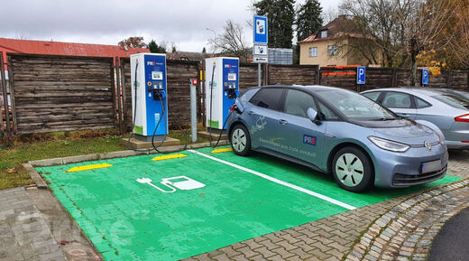 PRE, Mariánské Lázně, Plzeňská třída, čerpací stanice OMV