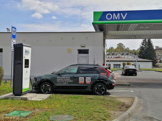 PRE, Nýrsko, ul. U Nádraží, čerpací stanice OMV