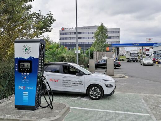 PRE, Praha 9 - Hloubětín, Poděbradská ul., čerpací stanice EuroOil