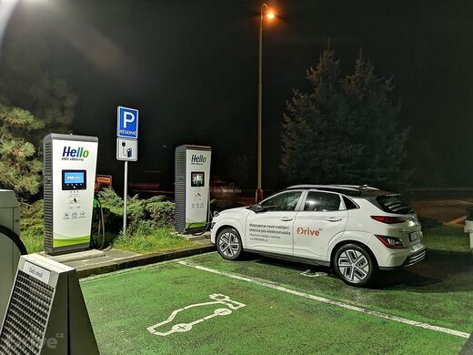 PRE, Příbram, Evropská ul., čerpací stanice OMV