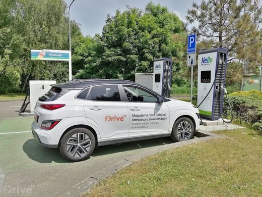 PRE, Příbram, Evropská ul. směr Praha, čerpací stanice OMV