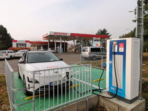 PRE, Roudnice nad Labem, Hornická ulice, čerpací stanice Benzina ORLEN