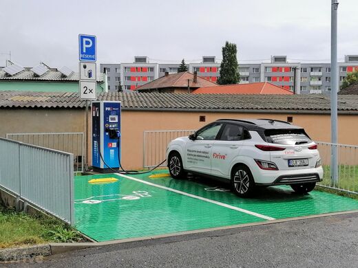 PRE, Roudnice nad Labem, Hornická ulice, čerpací stanice Benzina ORLEN