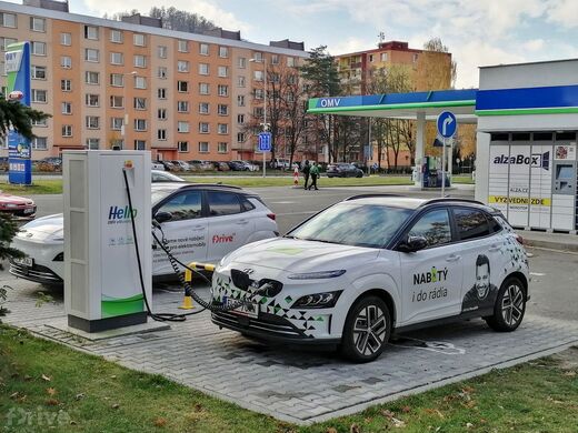 PRE, Rožnov pod Radhoštěm, Meziříčská ul., čerpací stanice OMV