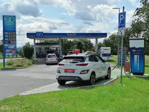 PRE, Sedlice, Palackého ul., čerpací stanice EuroOil
