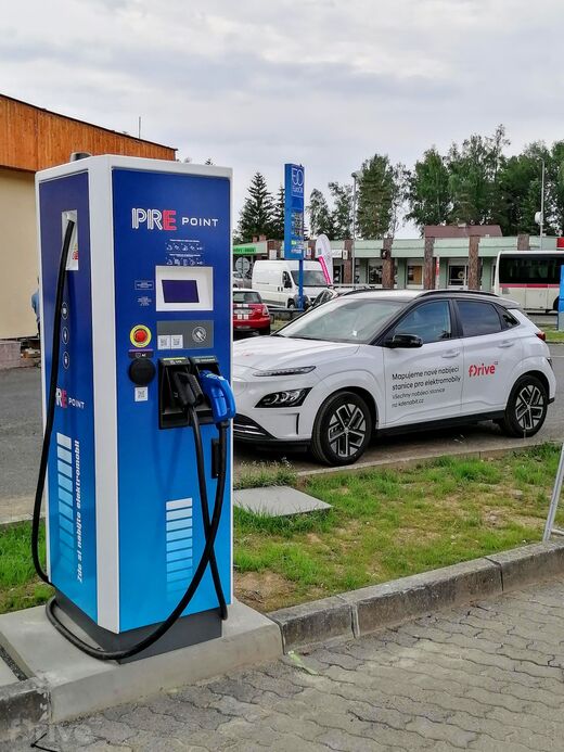PRE, Tuchlovice, Karlovarská ul., čerpací stanice EuroOil