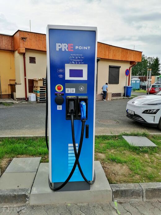 PRE, Tuchlovice, Karlovarská ul., čerpací stanice EuroOil