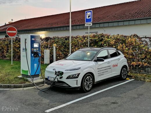 PRE, Uherské Hradiště, třída Maršála Malinovského, čerpací stanice OMV
